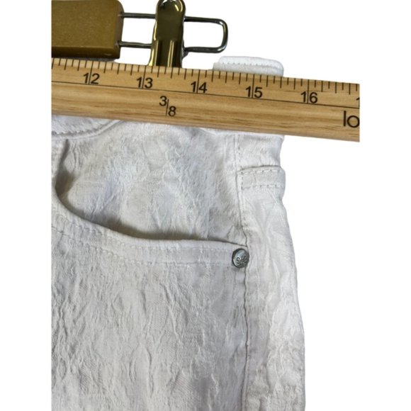 SIMPLY VERA WOMENS DENIM PANTS WHITE SIZE 8 VERA WANG - Picture 8 of 9